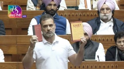 Vinayak Damodar Savarkar once said there is nothing Indian about our Constitution, Rahul Gandhi targets Centre in Parliament