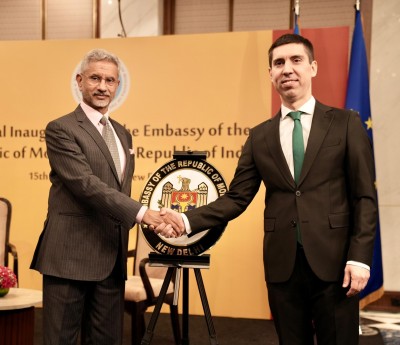 Important step forward in India-Moldova ties, says S Jaishankar after inaugurating Embassy in New Delhi with Mihail Popsoi