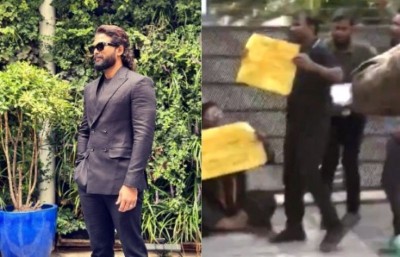 Protesters vandalise Allu Arjun's Hyderabad residence, demand money for Pushpa 2 stampede victim's family