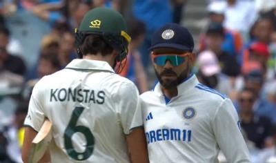 Virat Kohli, Australian debutant Sam Konstas shoulder mid-pitch at MCG, heated argument follows