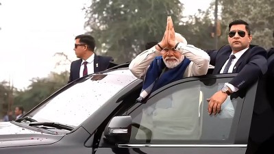 PM Modi reaches Ayodhya to launch Ram Temple