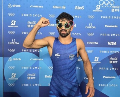 Aman Sehrawat bags bronze medal in men's 57kg wrestling at Paris Olympics