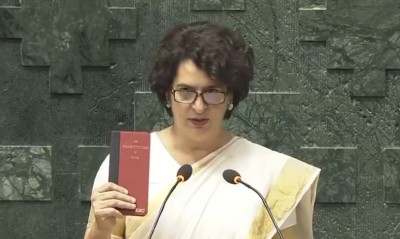 Priyanka Gandhi Vadra takes oath as Lok Sabha MP after Wayanad victory in poll debut