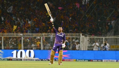 IPL: Sunil Narine slams maiden IPL ton as KKR set target of 224 runs for RR in Kolkata