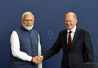 German chancellor Olaf Scholz reaching Delhi today, will hold wide-ranging talks with PM Modi