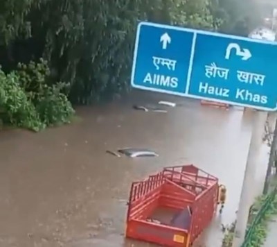 Delhi rains: SUV submerges in Faridabad underpass, private bank manager and cashier die