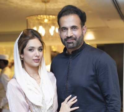 Cricketer Irfan Pathan reveals wife Safa Baig's face on 8th marriage anniversary