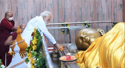 Varanasi: Buddhist monk praises PM Modi's 'unprecedented' work for Buddhism