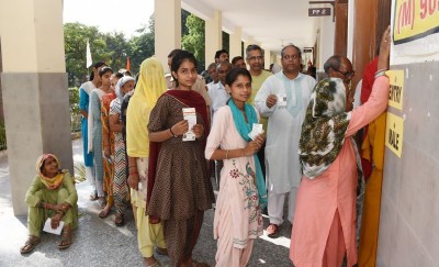 Haryana assembly elections: 36.7% voter turnout till 1 pm