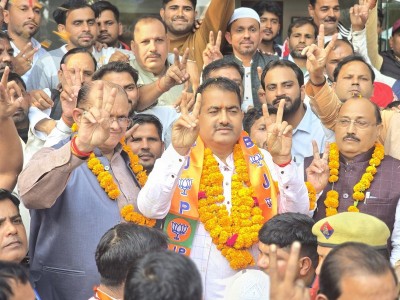 BJP candidate defeated 11 Muslim candidates in SP stronghold in UP by-polls