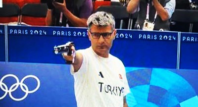 Turkish shooter Yusuf Dikec, who wins the 'Internet gold' after an Olympic silver, is no newcomer to Games