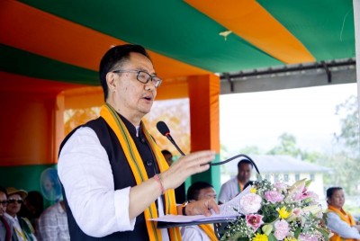 'I feel ashamed,' Kiren Rijiju slams Congress for politicising Pro Tem Speaker issue