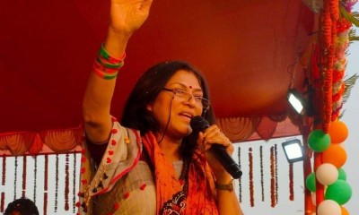 BJP leader Roopa Ganguly arrested after night-long dharna over Bansdroni accident in Kolkata