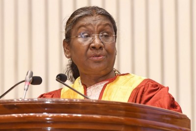 President Droupadi Murmu addressing 22nd convocation of NBE in Delhi