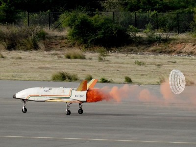 In a rare feat, ISRO makes hat-trick in safe landing of Pushpak, an uncrewed winged reusable launch vehicle