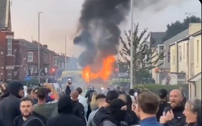 Far-right protesters target mosque, clash with police a day after three girls stabbed to death in Southport