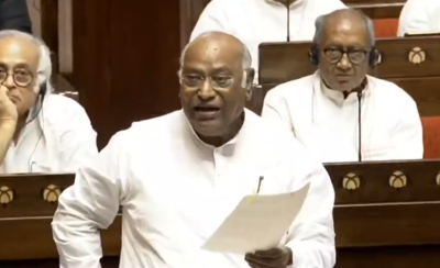 PM Modi is an expert in giving slogans: Congress chief Mallikarjun Kharge in Rajya Sabha