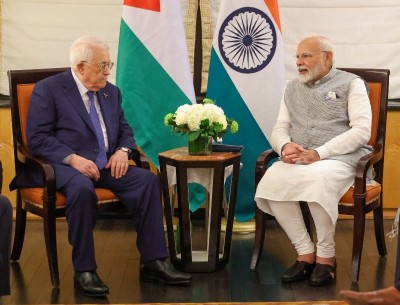 Narendra Modi meets Palestine President Mahmoud Abbas, expresses concern over 'humanitarian crisis' in Gaza