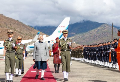 Narendra Modi thanks people of Bhutan for their 'warm welcome'