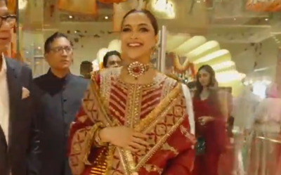 Mom-to-be Deepika Padukone arrives at Anant Ambani-Radhika Merchant's wedding