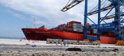 India’s first deep water container transhipment port in Kerala's Vizhinjam receives mother ship MV San Fernando