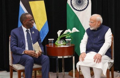 PM Modi meets his Saint Lucia counterpart on sidelines of India-CARICOM Summit