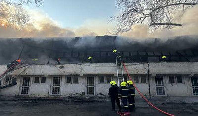 Kashmir: Residential quarters building damaged in fire incident at MLA hostel in Srinagar