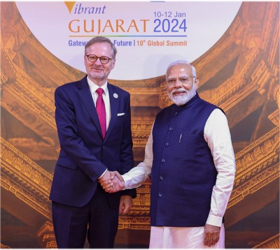 Narendra Modi, Petr Fiala meet on sidelines of Vibrant Gujarat Global Summit 2024, discuss ways to advance bilateral ties