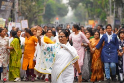 Mamata Banerjee claims women are safe in Bengal, BJP 'spreading lies' about Sandeshkhali