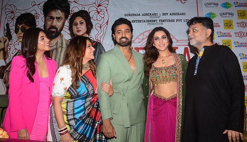 Glimpses from trailer launch event of Dev, Swastika Mukherjee, Rukmini Maitra's Tekka