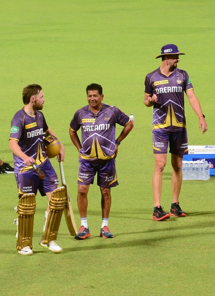 KKR, Punjab Kings intense practice session ahead of IPL clash in Kolkata's Eden Gardens