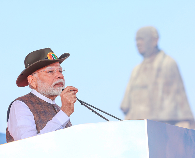 PM Modi graces ‘Rashtriya Ekta Diwas’ Parade at the Statue of Unity in Gujarat