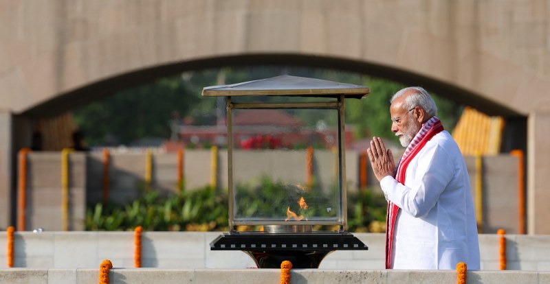 Glimpses of the day of PM-designate Narendra Modi ahead of historic swearing-in