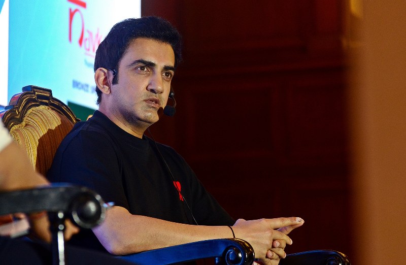 Former Indian cricketer, KKR mentor Gautam Gambhir attends talk show in Kolkata