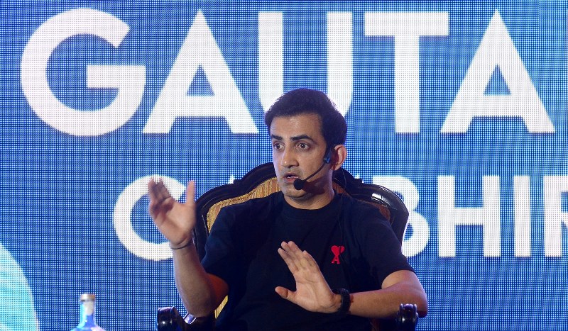 Former Indian cricketer, KKR mentor Gautam Gambhir attends talk show in Kolkata