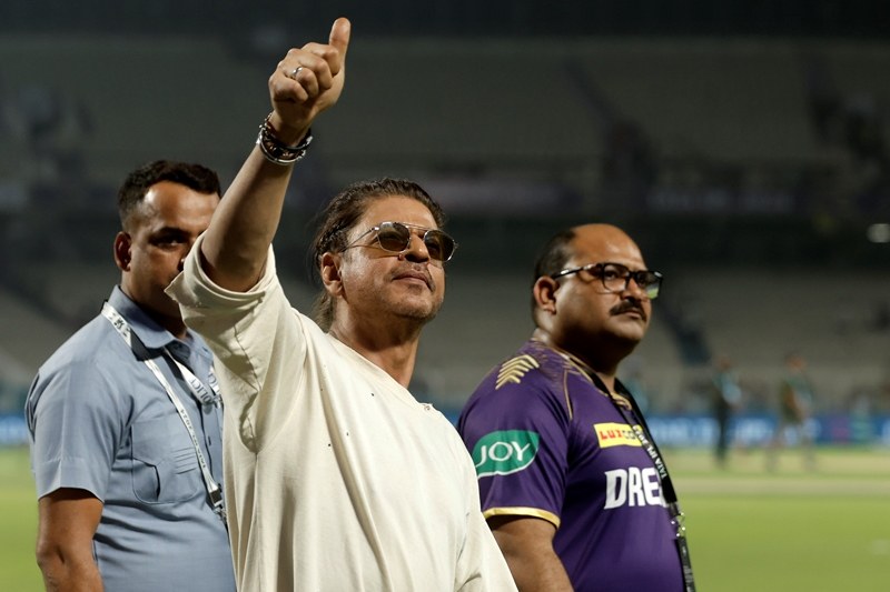 IPL: SRK at Eden Gardens after KKR beat Sunrisers Hyderabad