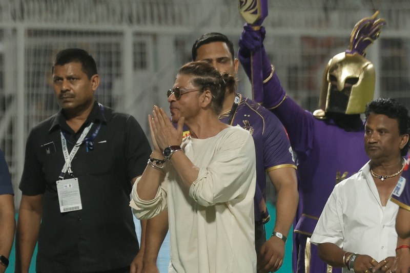 IPL: SRK at Eden Gardens after KKR beat Sunrisers Hyderabad