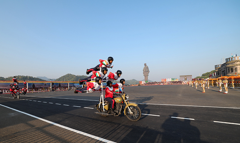 PM Modi graces ‘Rashtriya Ekta Diwas’ Parade at the Statue of Unity in Gujarat