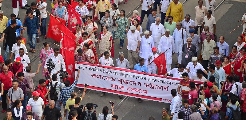 Red Salute: Snapshots of the last journey of Buddhadeb Bhattacharjee