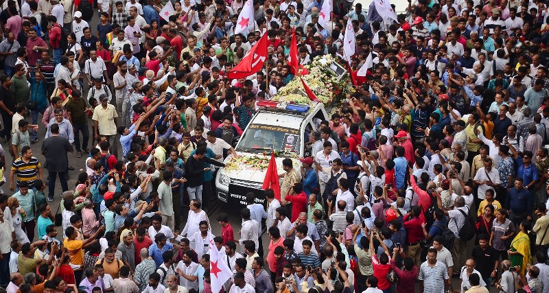 Red Salute: Snapshots of the last journey of Buddhadeb Bhattacharjee