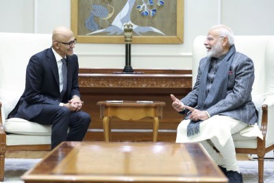 Satya Nadella announces Microsoft's $3 bn investment in India after meeting PM Modi