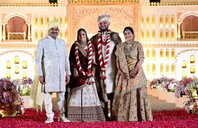 Gautam Adani's son Jeet marries Diva Jamin Shah in an 'extremely private function' at Ahmedabad