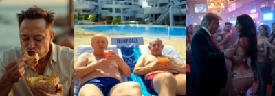 Donald Trump seen sunbathing with Benjamin Netanyahu in AI-generated video of post-war Gaza