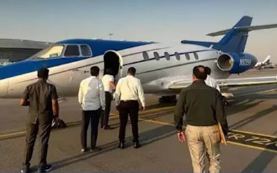 ED seizes business jet at Hyderabad airport in Rs 850 cr Ponzi scam probe