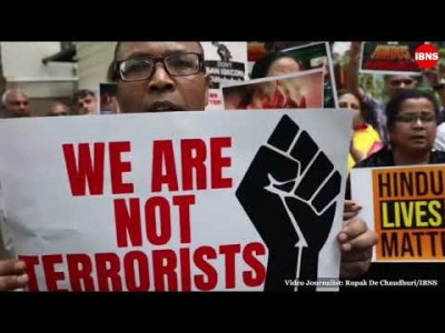 We Are Not Terrorists: ISKCON’s Kirtan Protest In Kolkata Against Bangladesh Arrest