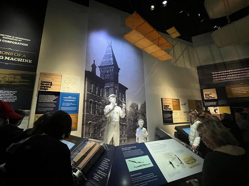 The Wright Brothers & The Invention of the Aerial Age gallery tells the story of how the world ushered into the aviation age by the two brothers.