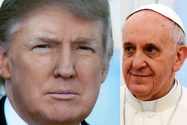 Pope and Trump fight over 'Christianity' row