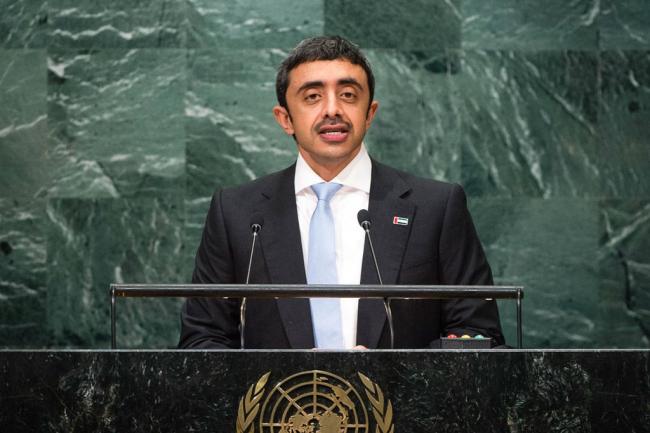 United Arab Emirates, in UN debate, says Iranâ€™s actions destabilized region 