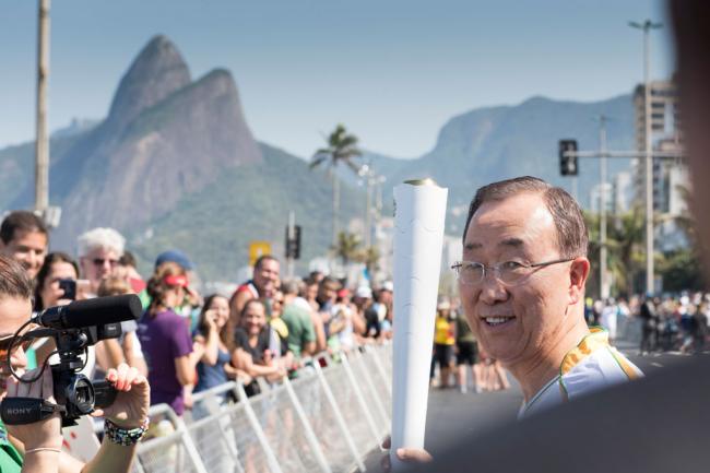 UN chief urges all to build on sustainable development effects of 2016 Olympic Games 