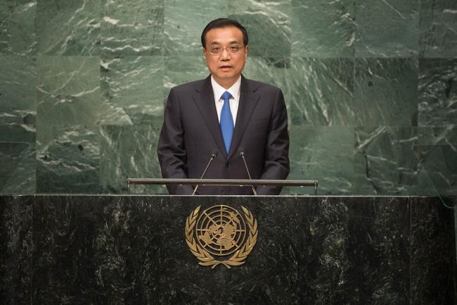 Sustainable development facing â€˜strong headwinds,â€™ Chinese Premier warns UN Assembly